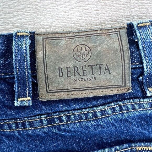 Beretta Jeans Men’s 32x30 Blue Straight Classic Fit Made in USA Dark Wash - Picture 4 of 10